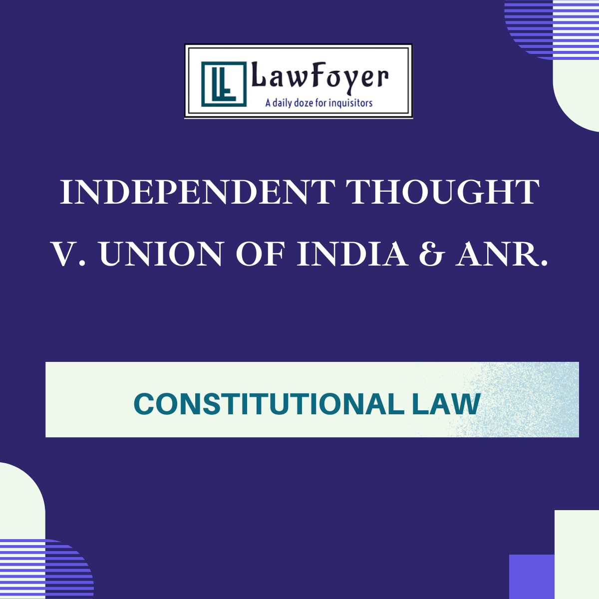 Read more about the article Independent Thought v. Union of India & Anr.