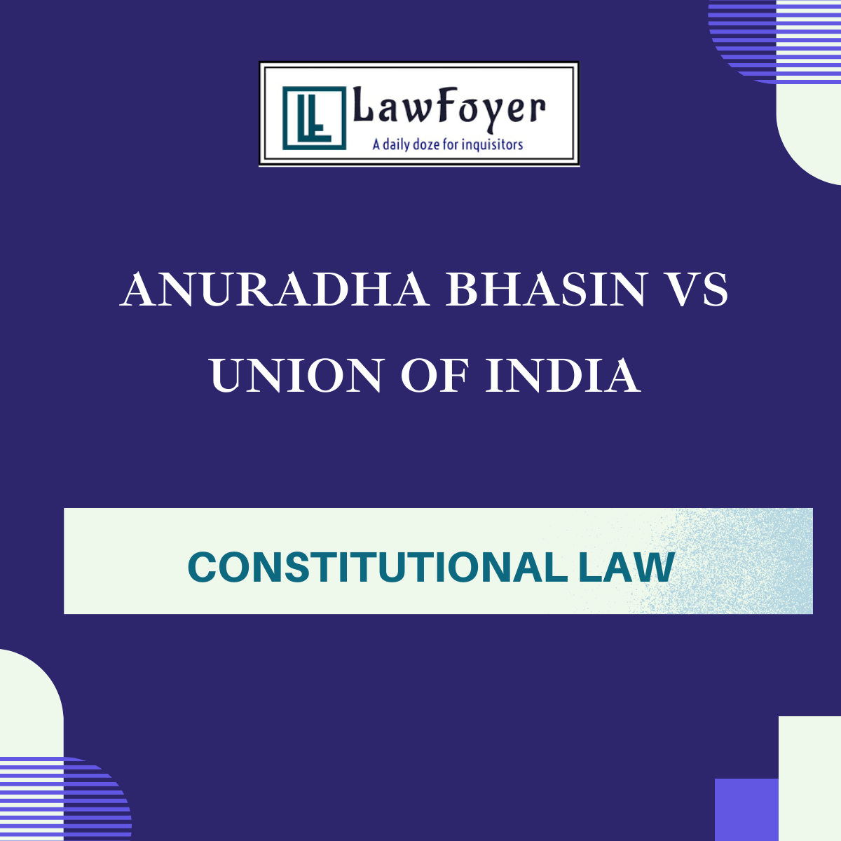 Read more about the article ANURADHA BHASIN VS UNION OF INDIA