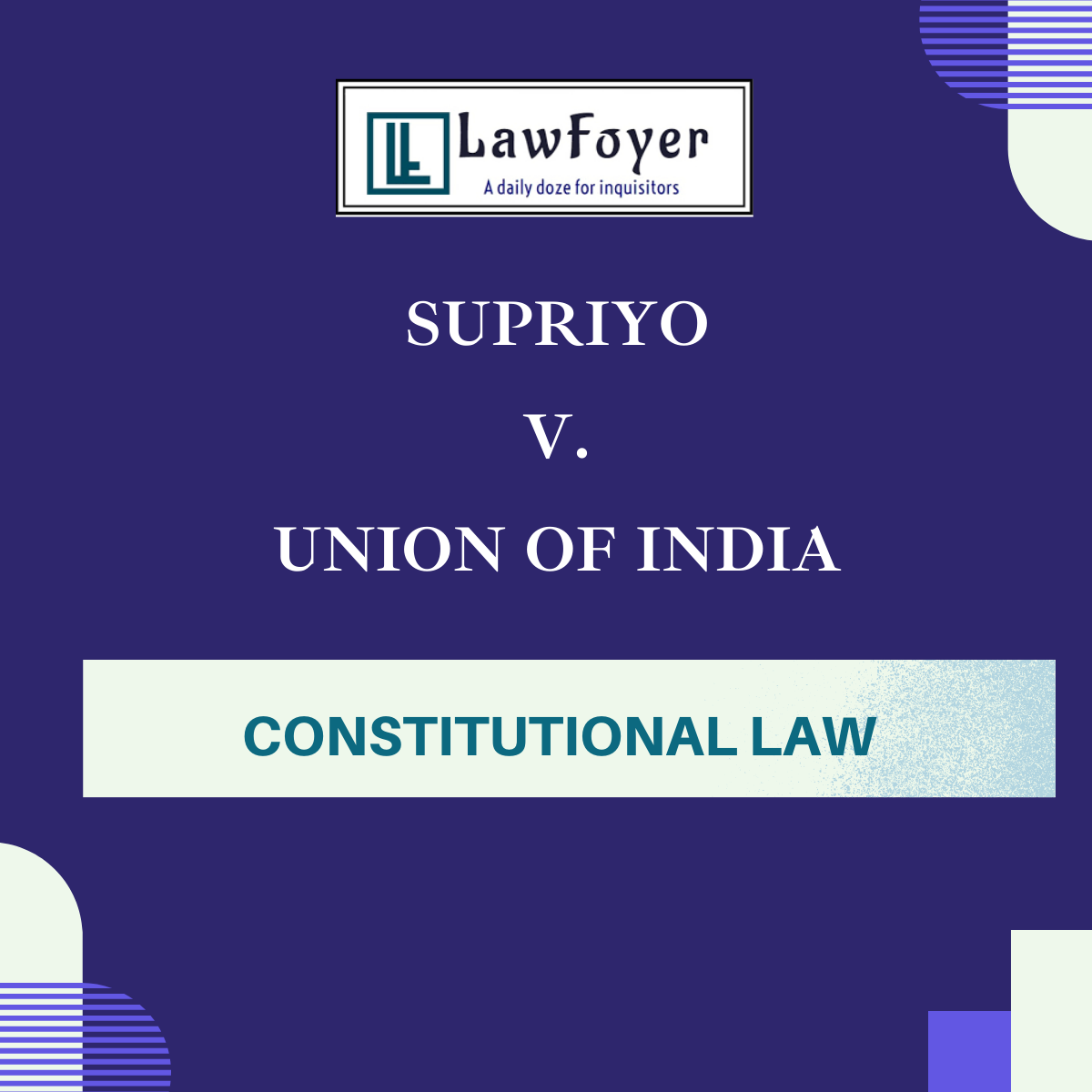 Read more about the article SUPRIYO V. UNION OF INDIA WRIT PETITION (CIVIL) NO. 1011 OF 2022 + CONNECTED MATTERS