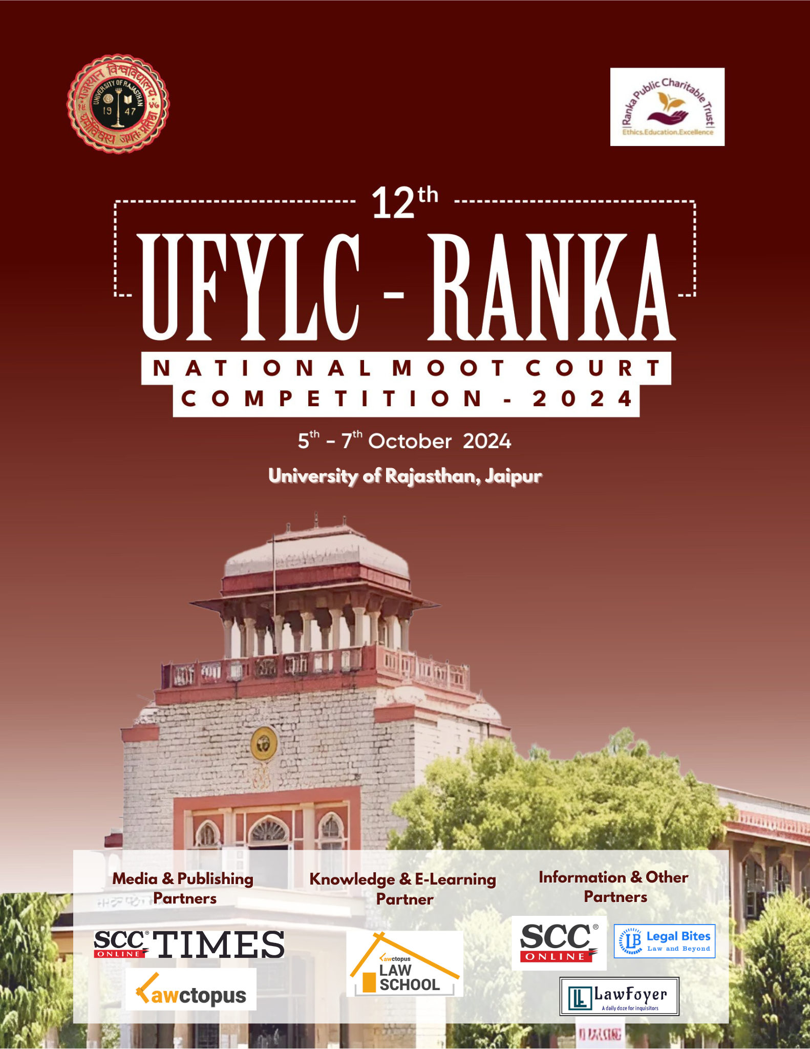 12th UFYLC – RANKA National Moot Court Competition, 2024 | Cash Prizes ...