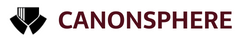 CANONSPHERE logo featuring a black shield emblem on the left
