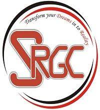 Circular logo with black and red arcs, featuring stylized orange acronym letters in the center and the slogan 'Transform your dreams to reality' along the top edge.