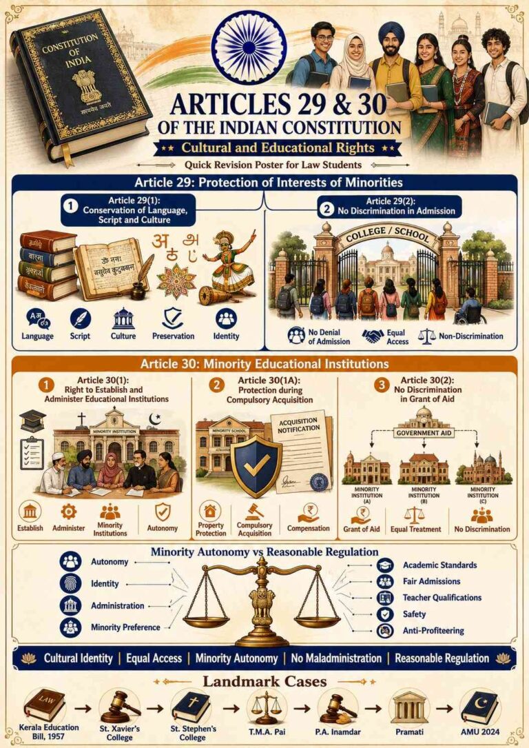 Articles 29 and 30 of the Indian Constitution: Cultural and Educational ...